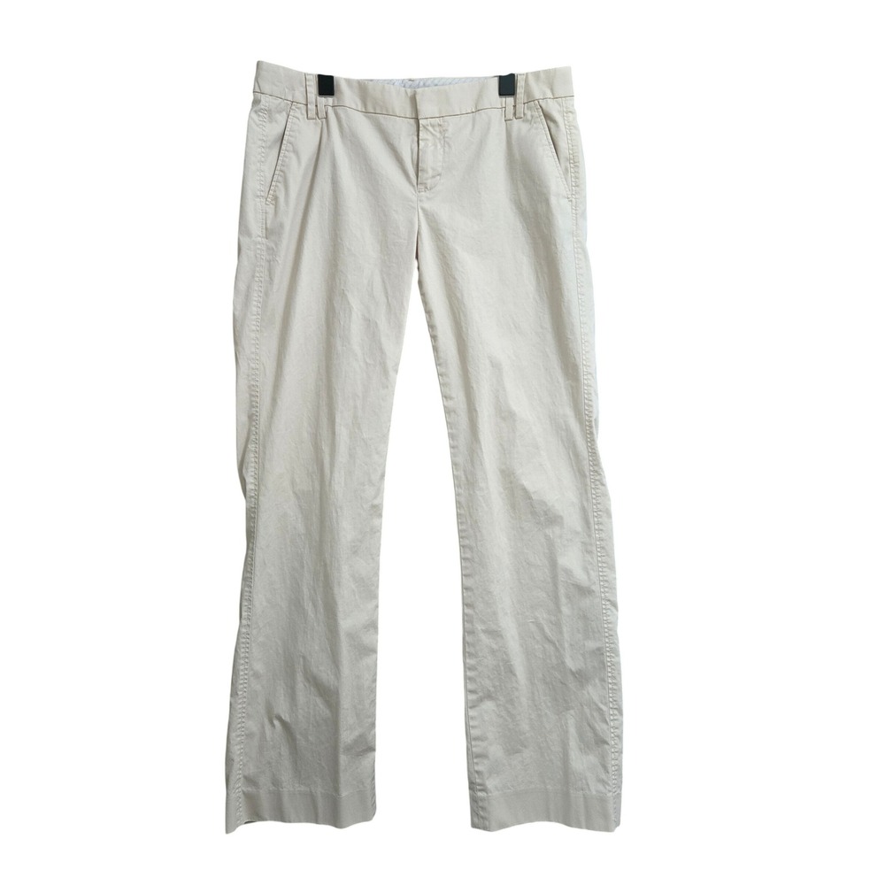 GAP Womens Khaki Chino Pants Size 10 Regular Beige Straight Leg Stretch RN54023
